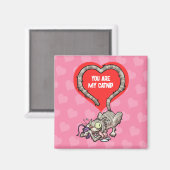 Aimant Vous êtes mon chien drôle Cartoon de chat de Saint (Recto/Verso)