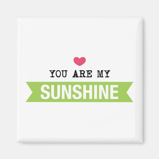 Aimant Vous Êtes Mon Soleil (Devant)