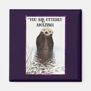 Aimant Vous êtes Otterly Extraordinaire Cute Pun avec Swe