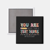 Aimant Vous êtes plus qu'un score de test enseignant Jour (Recto/Verso)