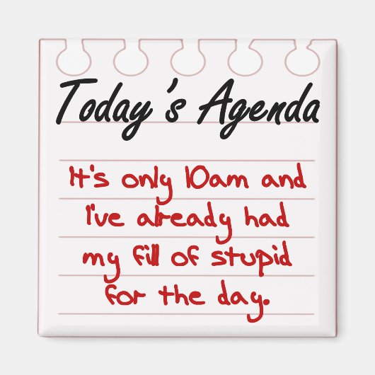 Aimant Vous êtes remplis de stupides (Devant)