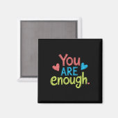 Aimant Vous êtes suffisant, Message positif, Motivation p (Recto/Verso)