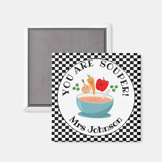 Aimant vous êtes un cadeau d'appréciation pour enseignant (Recto/Verso)