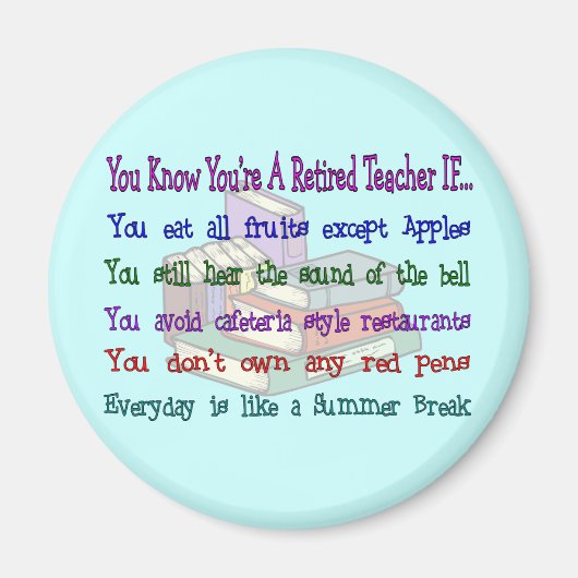 Aimant Vous êtes un ENSEIGNANT à la retraite SI... (Devant)