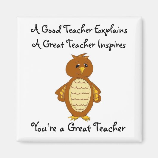 Aimant Vous êtes un excellent professeur (Devant)