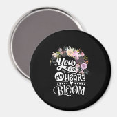 Aimant Vous Faites Fleurir Mon Coeur (Recto/Verso)