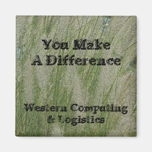 Aimant Vous faites la différence Grass du désert Merci em (Devant)