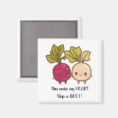 Aimant Vous faites mon coeur Sauter une betterave Valenti (Recto/Verso)