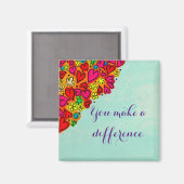 Aimant Vous faites une différence entre les coeurs de doo (Recto/Verso)