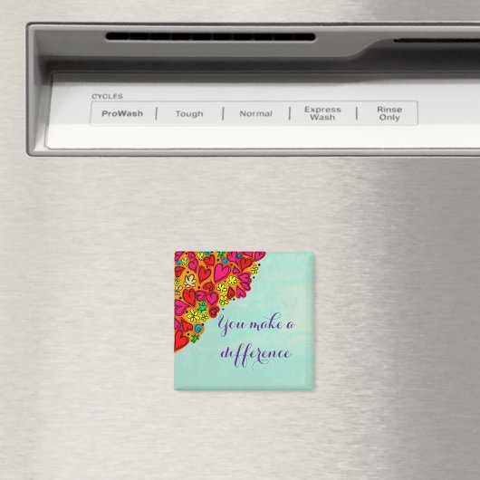 Aimant Vous faites une différence entre les coeurs de doo (In Situ (Lave-vaisselle))