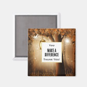 Aimant Vous faites une différence Lumières Fées Forêt Mag (Recto/Verso)