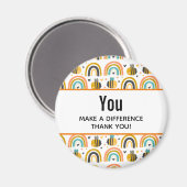 Aimant Vous faites une différence mignonne Bumble Bee et  (Recto/Verso)