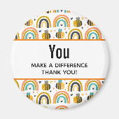 Aimant Vous faites une différence mignonne Bumble Bee et  (Devant)