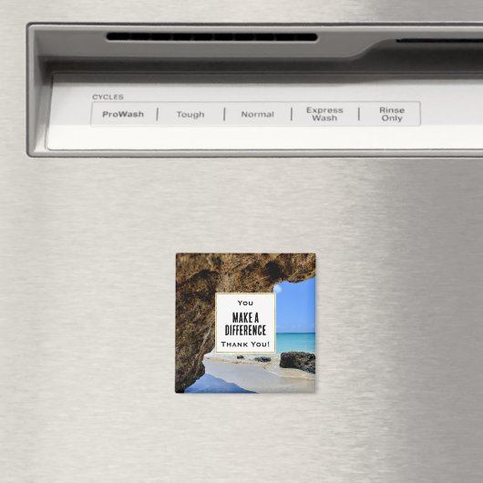 Aimant Vous faites une différence Photo Plage tropicale (In Situ (Lave-vaisselle))