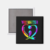 Aimant Vous importe Happy Happy Suicide Sensibilisation G (Recto/Verso)