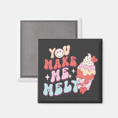 Aimant Vous Me Faites Fondre - Funny Valentines Day Ice C (Recto/Verso)