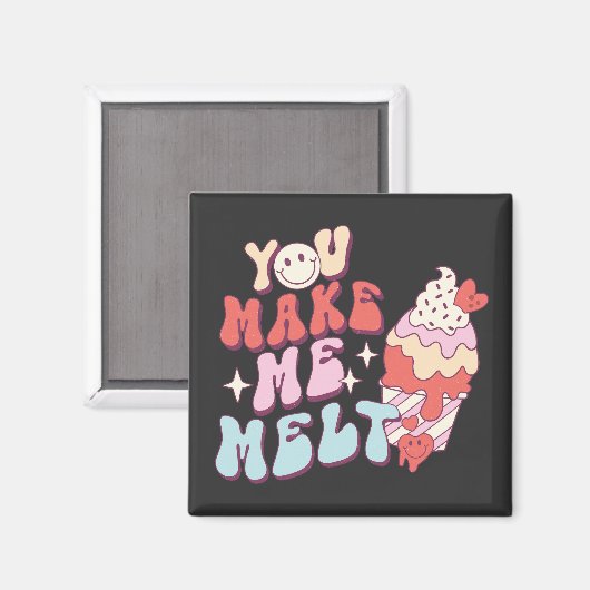 Aimant Vous Me Faites Fondre - Funny Valentines Day Ice C (Recto/Verso)
