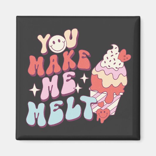 Aimant Vous Me Faites Fondre - Funny Valentines Day Ice C (Devant)