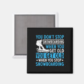 Aimant Vous n'arrêtez pas de faire du snowboard quand vou (Recto/Verso)