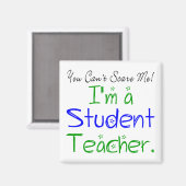 Aimant Vous ne pouvez pas me faire peur Je suis un enseig (Recto/Verso)