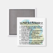 Aimant Vous pourriez être un Michigander si : (Recto/Verso)