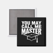 Aimant Vous pouvez m'appeler diplômé de master 2024 (Recto/Verso)