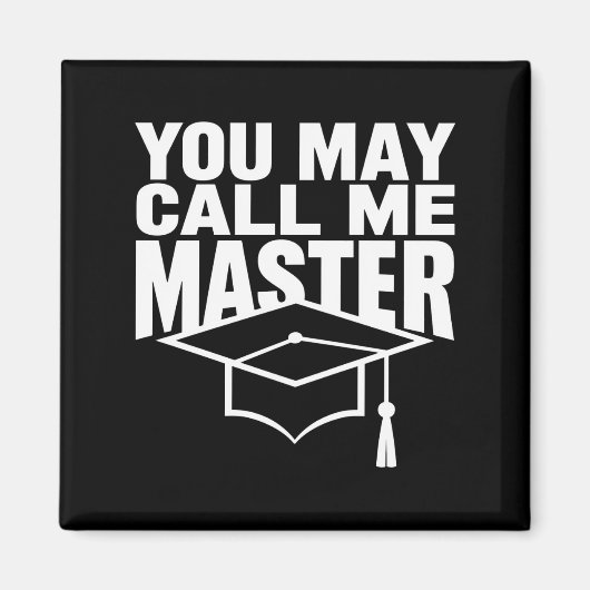 Aimant Vous pouvez m'appeler diplômé de master 2024 (Devant)