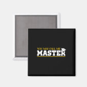 Aimant Vous Pouvez M'Appeler Master 2025 Masters Diplôme (Recto/Verso)