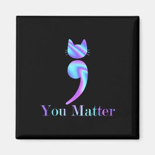 Aimant Vous Problème Semicolon Chat Suicide Santé mentale