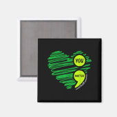 Aimant Vous Sensibilisation à la santé mentale Vert Préve (Recto/Verso)