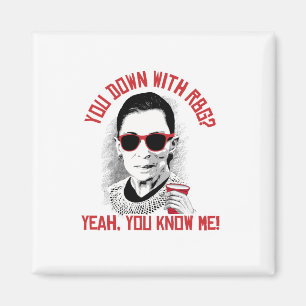 Aimant Vous vers le bas avec RBG ouais vous me connaissez