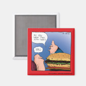 Aimant Vous voulez des frites avec ça ? Dessin animé (Recto/Verso)
