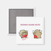 Aimant Vous voulez partager maté ! (Recto/Verso)