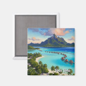 Aimant Voyage à Bora Bora (Recto/Verso)