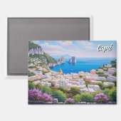 Aimant Voyage à Capri en Italie (Recto/Verso)