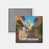 Aimant Voyage à Carthagène Colombie (Recto/Verso)
