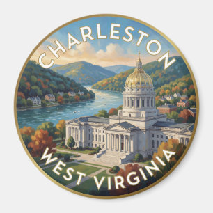 Aimant Voyage à Charleston West Virginia Appalachian