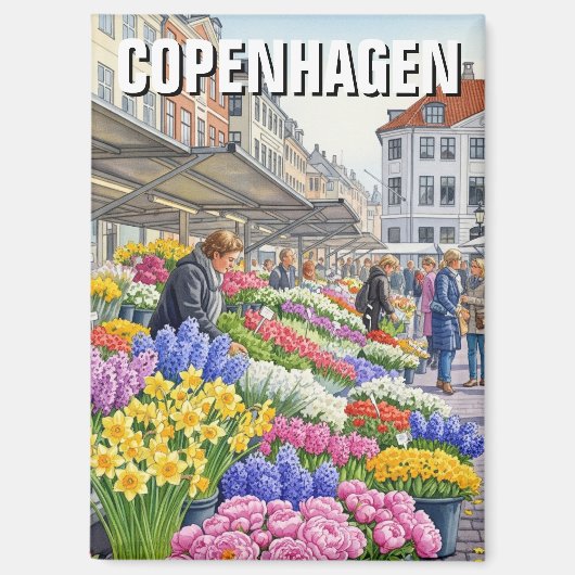 Aimant Voyage à Copenhague Danemark (Recto)
