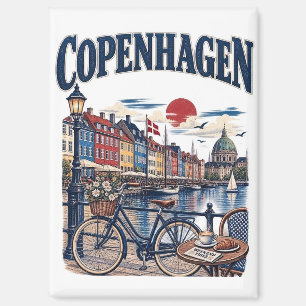 Aimant Voyage à Copenhague Danemark Port de Nyhavn