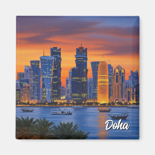 Aimant Voyage à Doha Qatar