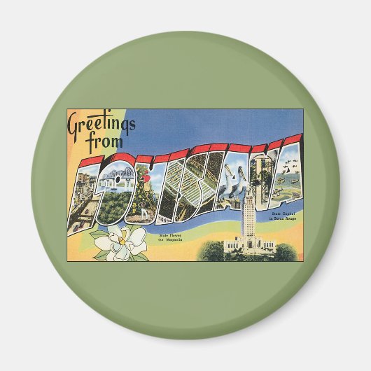 Aimant Voyage à l'ancienne, Salutations de la côte du Gol (Devant)