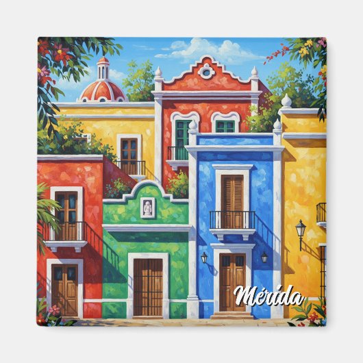 Aimant Voyage à Mérida au Mexique (Devant)