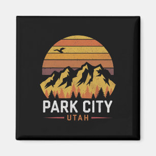 Aimant Voyage à Park City Utah Montagnes Ski Randonnée Ca