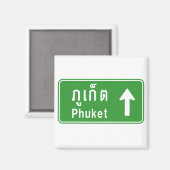 Aimant Voyage à Phuket ⚠ véhicule routier thaïlandais ⚠ (Recto/Verso)