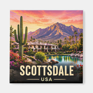 Aimant Voyage à Scottsdale Arizona désert de Sonoran mont
