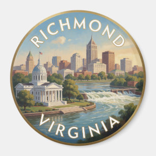 Aimant Voyage au Capitole de Richmond Virginie