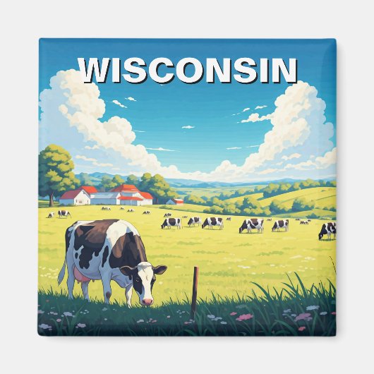 Aimant Voyage au Wisconsin (Devant)