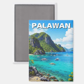 Aimant Voyage aux Philippines à Palawan (Recto/Verso)