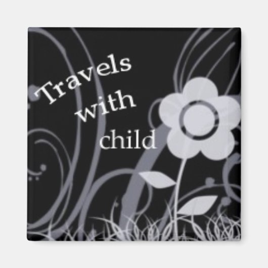 Aimant Voyage avec enfant (Devant)