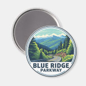 Aimant Voyage Blue Ridge Parkway (Recto/Verso)